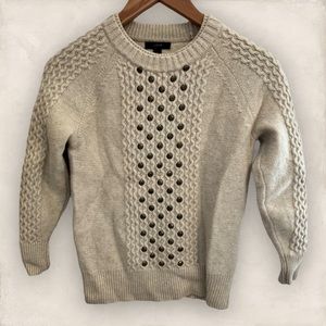 XS Banana Republic 100% Wool Studded Sweater EUC